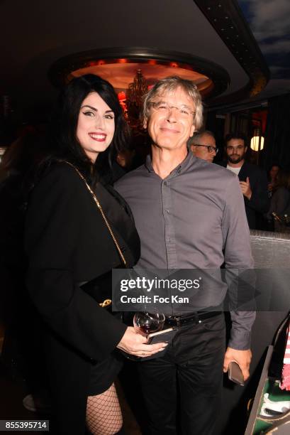 Dancer Elsa Oesinger and her father attend the "Apero Gouter" Cocktail Hosted by Le Grand Seigneur Magazine at Bistrot Marguerite on September 28,...