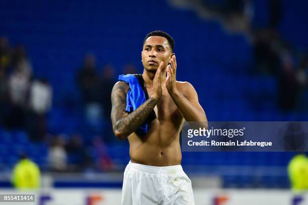 Kenny Tete of Lyon during the Uefa Europa League match between Lyon and Atalante Bergame on September 28, 2017 in Lyon, France.