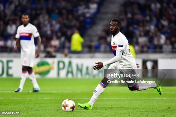 Tanguy Ndombele Alvaro during the Uefa Europa League match between Lyon and Atalante Bergame on September 28, 2017 in Lyon, France.
