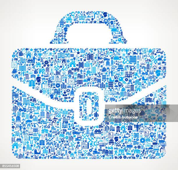 briefcase construction industry vector icon pattern - contractor computer stock illustrations
