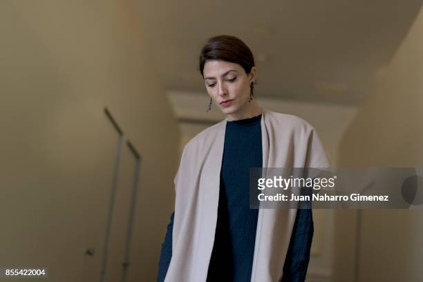 Spanish actress Barbara Lennie poses for a portrait session during 65th San Sebastian Film Festival at Maria Cristina Hotel on September 26, 2017 in...