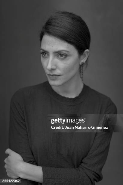 Spanish actress Barbara Lennie poses for a portrait session during 65th San Sebastian Film Festival at Maria Cristina Hotel on September 26, 2017 in...