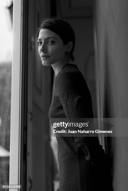 Spanish actress Barbara Lennie poses for a portrait session during 65th San Sebastian Film Festival at Maria Cristina Hotel on September 26, 2017 in...