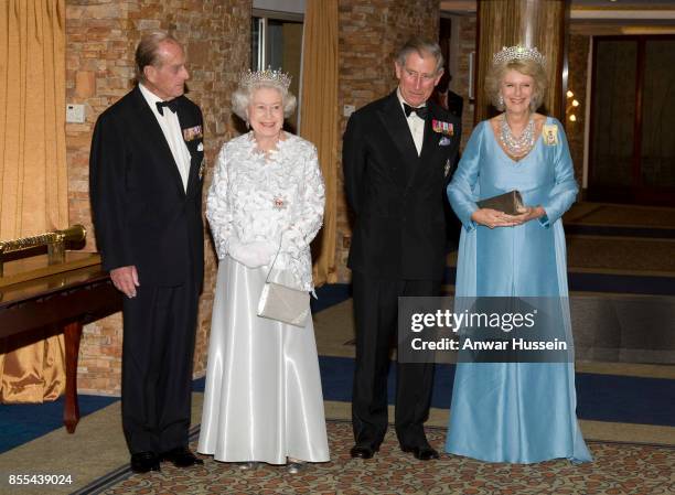 Queen Elizabeth ll, Prince Philip, Duke of Edinburgh, Camilla, Duchess of Cornwall and Prince Charles, Prince of Wales attend the Commonwealth Heads...