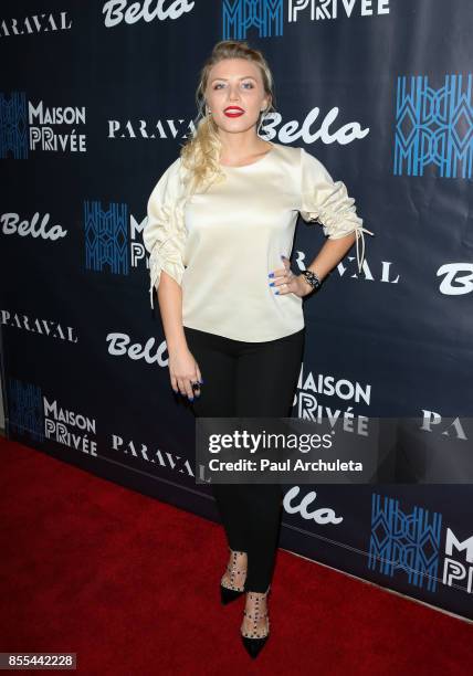 Actress / Singer Grace Valerie attends the Bello and Maison privee Party at Hills Penthouse on September 28, 2017 in West Hollywood, California.