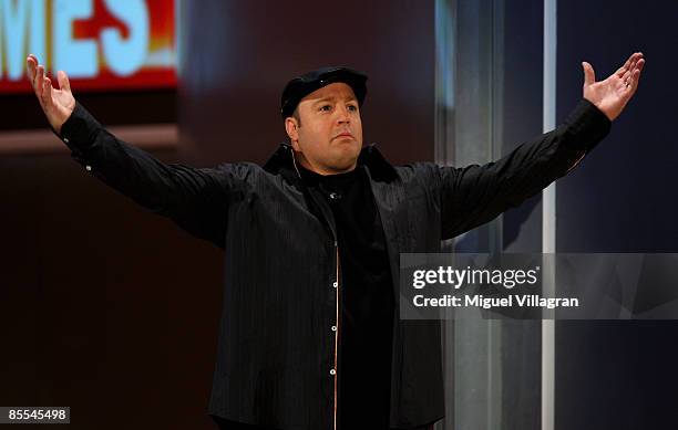 Comedian Kevin James attends the 'Wetten dass...?' show at the Olympiahalle on March 21, 2009 in Munich, Germany.