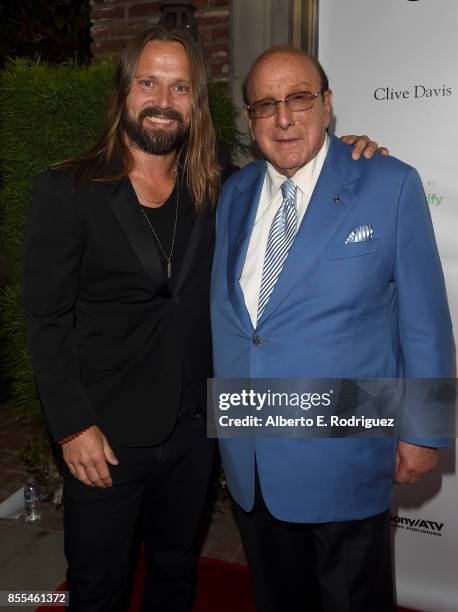 Record Producers Max Martin and Clive Davis attend City of Hope's Music, Film and Entertainment Industry's Songs of Hope Event at Private Residence...