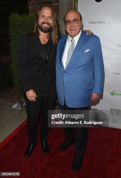 Record Producers Max Martin and Clive Davis attend City of Hope's Music, Film and Entertainment Industry's Songs of Hope Event at Private Residence...