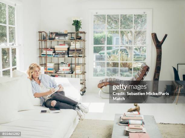 Screenwriter and film director Amanda Sthers is photographed for Paris Match on April 3, 2017 in Los Angeles, California.
