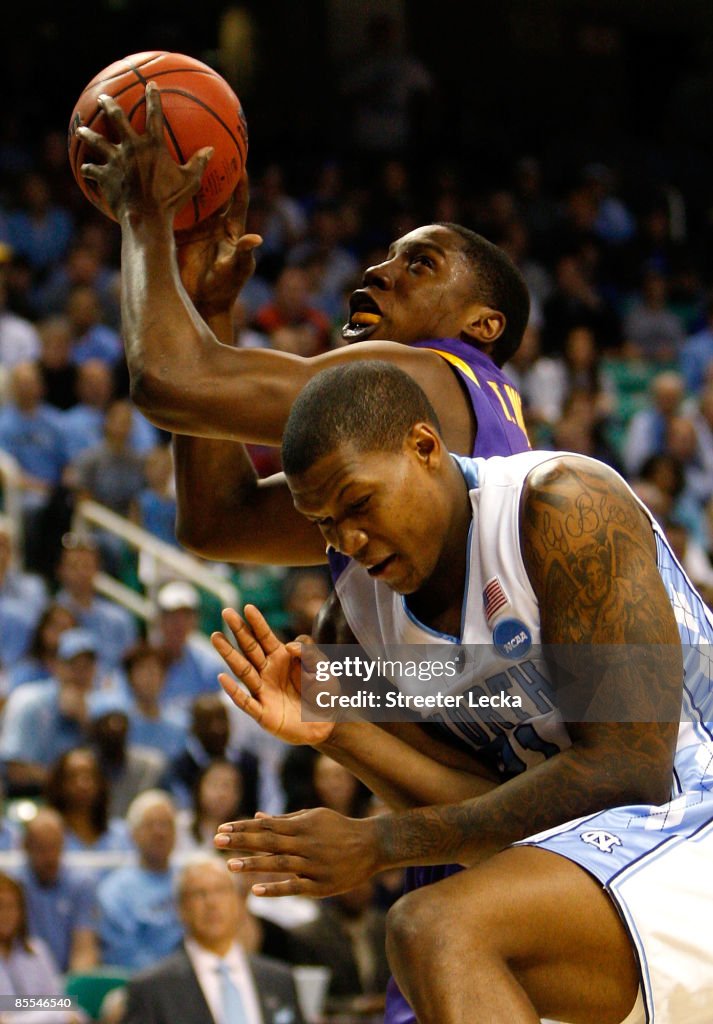 NCAA Second Round: LSU Tigers v North Carolina Tar Heels