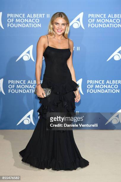 Tetyana Veryovkina attends the inaugural 'Monte-Carlo Gala for the Global Ocean' honoring Leonardo DiCaprio at the Monaco Garnier Opera on September...