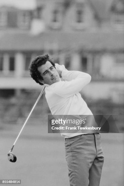 Scottish professional golfer and sports commentator Sam Torrance in action, UK, 18th July 1978.