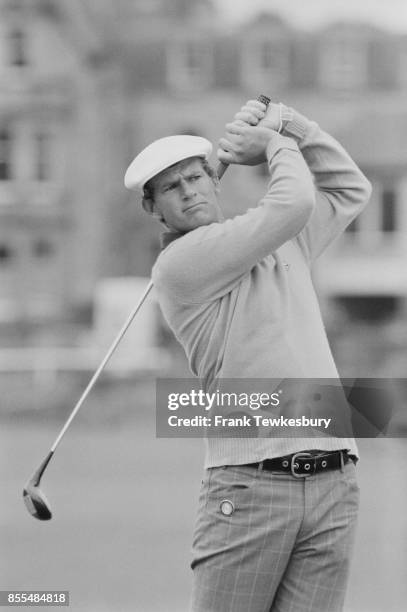 Scottish professional golfer Sandy Lyle in action, UK, 18th July 1978.