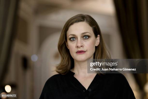 Eleni Roussinou poses for a portrait session during 65th San Sebastian Film Festival at Maria Cristina Hotel on September 26, 2017 in San Sebastian,...