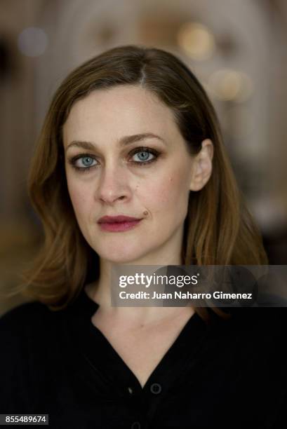 Eleni Roussinou poses for a portrait session during 65th San Sebastian Film Festival at Maria Cristina Hotel on September 26, 2017 in San Sebastian,...