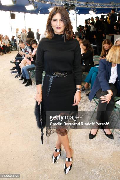 Geraldine Nakache attends the Nina Ricci show as part of the Paris Fashion Week Womenswear Spring/Summer 2018 on September 29, 2017 in Paris, France.