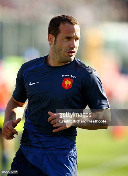 Frederic Michalak of France in action during the RBS Six Nations match between Italy and France at the Stadio Flaminio on March 21, 2009 in Rome,...