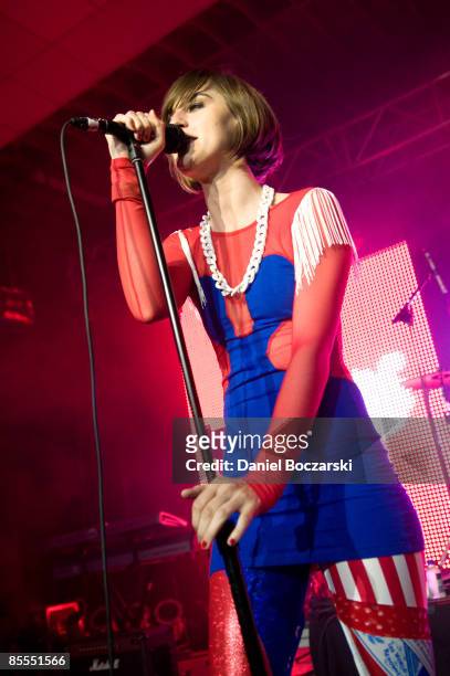 Yelle performs on stage at Perez Hilton's One Night in Austin at SXSW on March 21, 2009 in Austin, Texas.