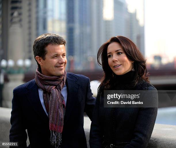 The Crown Prince Frederik and Crown Princess Mary of Denmark take an architectural tour of Chicago on March 22, 2009 in Chicago, Illinois.