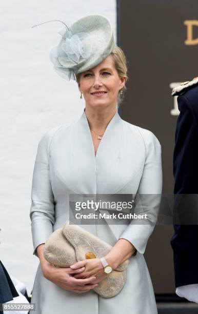 Sophie, Countess Of Wessex, attends the Headley Court Farewell parade at St Martins Church on September 29, 2017 in Dorking, England.