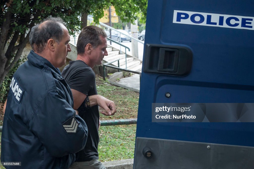 Alexander Vinnik, Bitcoin cybercrime suspect in the courts in Thessaloniki, Greece