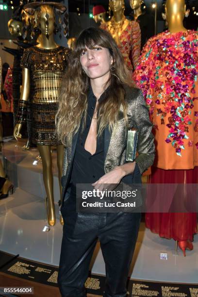 Lou Doillon attends the Opening Party at Yves Saint Laurent Museum as part of the Paris Fashion Week Womenswear Spring/Summer 2018 on September 28,...