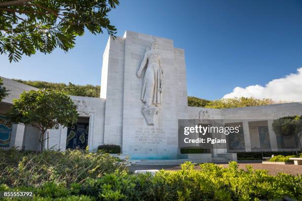 national memorial cemetery of the pacific - veteran memorial stock pictures, royalty-free photos & images