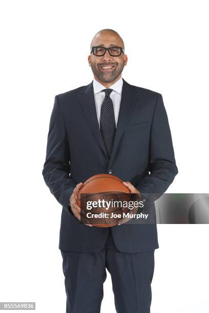 David Fizdale of the Memphis Grizzlies poses for a portrait during Memphis Grizzlies Media Day on September 25, 2017 at FedExForum in Memphis,...