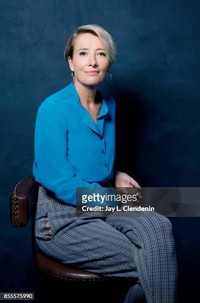 Actress Emma Thompson, from the film "The Children Act," poses for a portrait at the 2017 Toronto International Film Festival for Los Angeles Times...