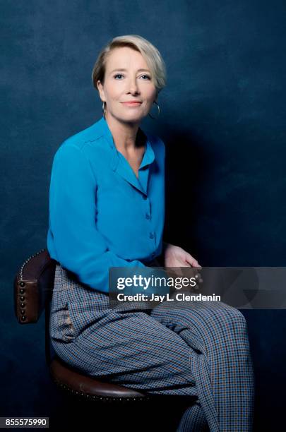 Actress Emma Thompson, from the film "The Children Act," poses for a portrait at the 2017 Toronto International Film Festival for Los Angeles Times...