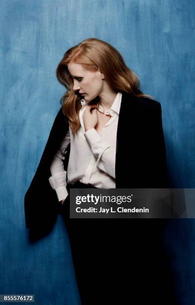 Actress Jessica Chastain, from the film "Woman Walks Ahead," poses for a portrait at the 2017 Toronto International Film Festival for Los Angeles...