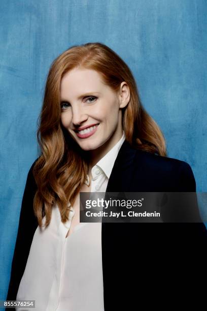 Actress Jessica Chastain, from the film "Woman Walks Ahead," poses for a portrait at the 2017 Toronto International Film Festival for Los Angeles...