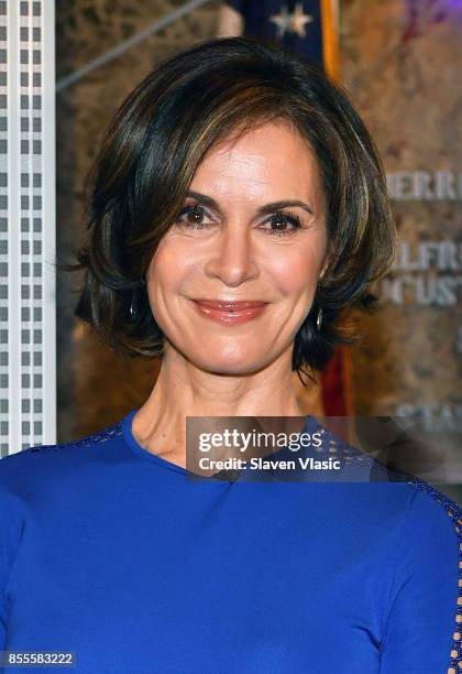 Elizabeth Vargas visits The Empire State Building to celebrate the 40th season of ABC's "20/20" at The Empire State Building on September 29, 2017 in...