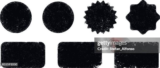 vector grunge seal shapes - seal stamp stock illustrations