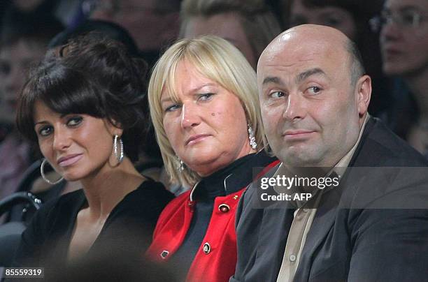 Picture taken on March 21, 2009 shows Russia's richest woman Elena Baturina , the wife of powerful Moscow mayor Yuri Luzhkov, attending a fashion...