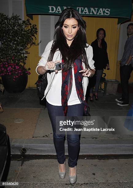 Kim Kardashian sighting on March 21, 2009 in West Hollywood, California.