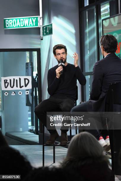 Actor and comedian Jack Whitehall visits the Build Series to discuss the series "Jack Whitehall: Travels with My Father" at Build Studio on September...