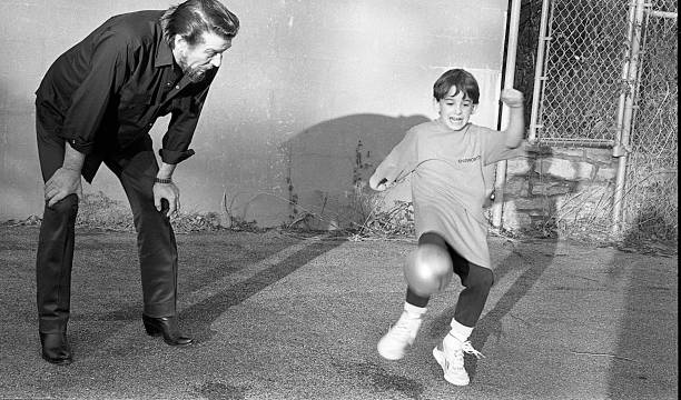 December 9: Country singer and songwriter Shooter Jennings on the slide on December 9, 1987 Nashville Tennessee December 9, 1987 Nashville,Tennessee