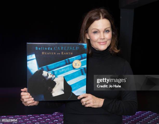 Belinda Carlisle signs copies of her New Album "Wilder Shores" and Copies of the 30th Anniversary Edition of "Heaven on Earth" at HMV Oxford Street...