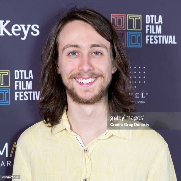 Owen Campbell arrives for the DTLA Film Festival - Premiere Of The Orchard's "Super Dark Times" at Regal 14 at LA Live Downtown on September 25, 2017...