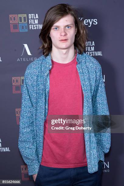 Charlie Tahan arrives for the DTLA Film Festival - Premiere Of The Orchard's "Super Dark Times" at Regal 14 at LA Live Downtown on September 25, 2017...