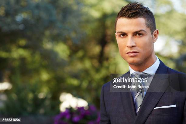 Portuguese professional footballer Cristiano Ronaldo is photographed for Saccor Brothers on December 3, 2015 in Madrid, Spain.
