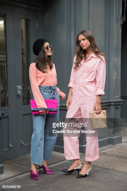 Fashion journalist and co founder of www.and-finally.co.uk Anna Rosa Vitiello wears Current Elliot jeans, Oliver Peoples glasses, Stine Goya jumper,...