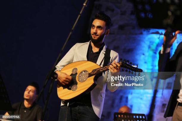 Group of Palestinian youth musical artists organize an Musical Festival in Gaza city September 29, 2017.