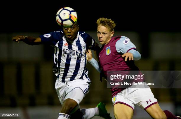 Kelsey Mooney of Aston Villa during the English Premier League Cup match between Aston Villa and West Bromwich Albion at Keys Park on September 29,...