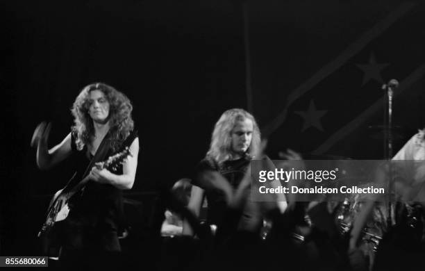 Southern rock group Lynyrd Skynyrd perform at the Dome on November 28, 1974 in Brighton, England.