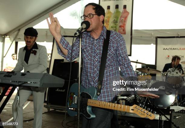 Franz Nicolay and Craig Finn of The Hold Steady perform at the Rose's Mojito & Rachael Ray's Feedback Psrty at Maggie Mae's nightclub as part of SXSW...