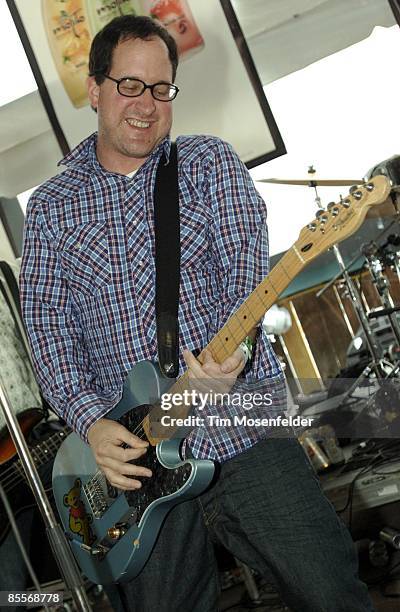 Craig Finn of The Hold Steady performs at the Rose's Mojito & Rachael Ray's Feedback Psrty at Maggie Mae's nightclub as part of SXSW 2009 on March...