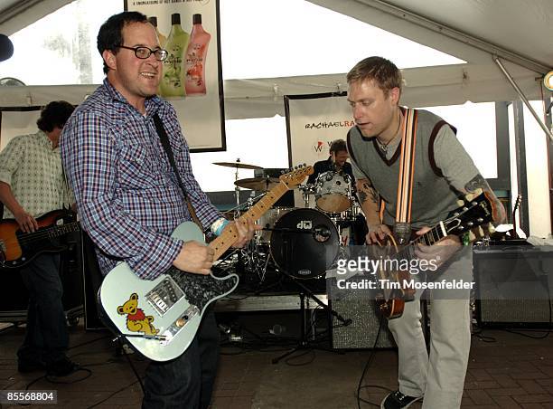 Craig Finn and Tad Kubler of The Hold Steady perform at the Rose's Mojito & Rachael Ray's Feedback Psrty at Maggie Mae's nightclub as part of SXSW...