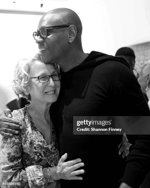 Dave Chappelle visits with students and faculty at the Duke Ellington School of the Arts on September 29, 2017 in Washington, DC.